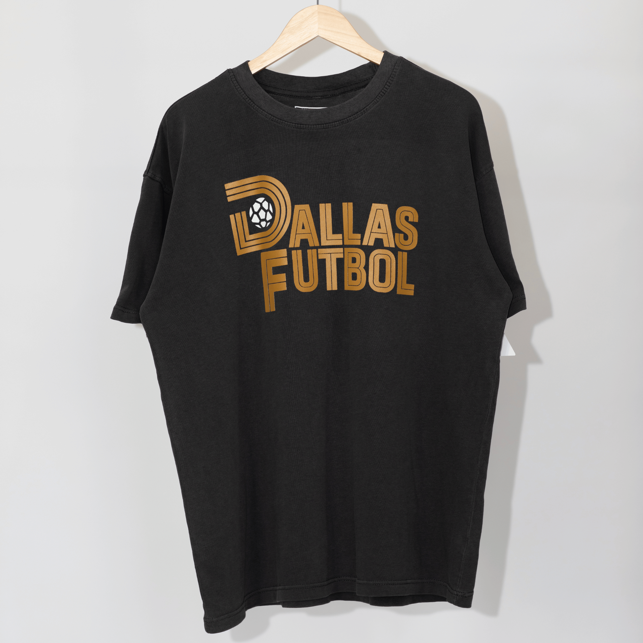 Vintage Black- Dallas Futbol Tee