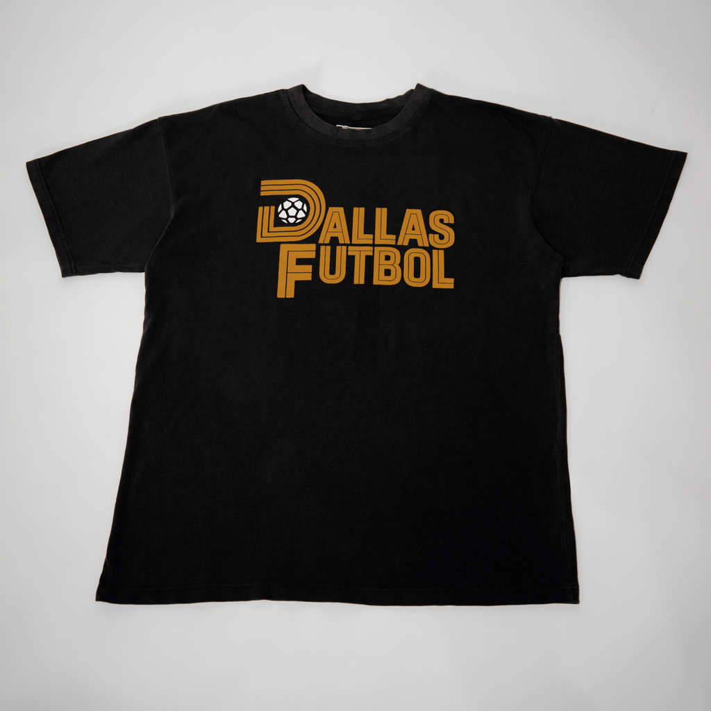 Vintage Black- Dallas Futbol Tee