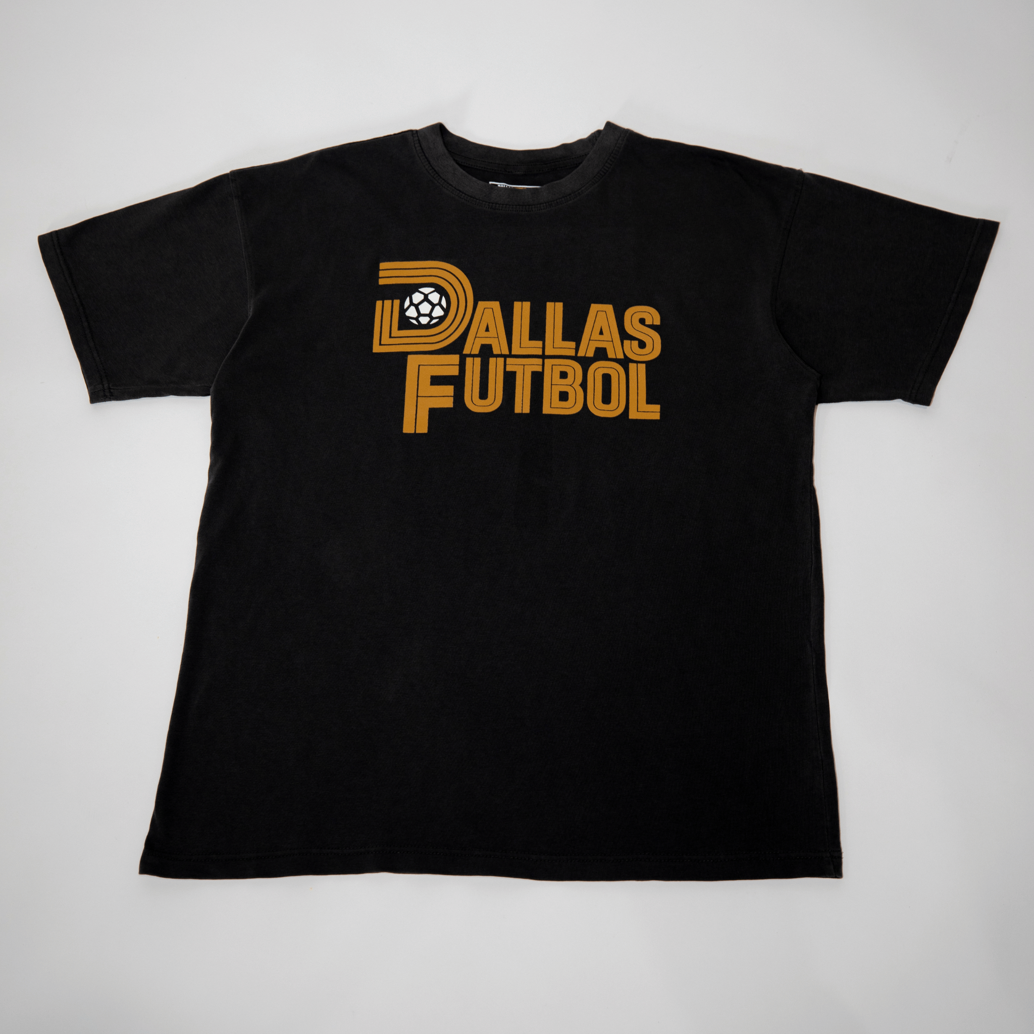Vintage Black- Dallas Futbol Tee